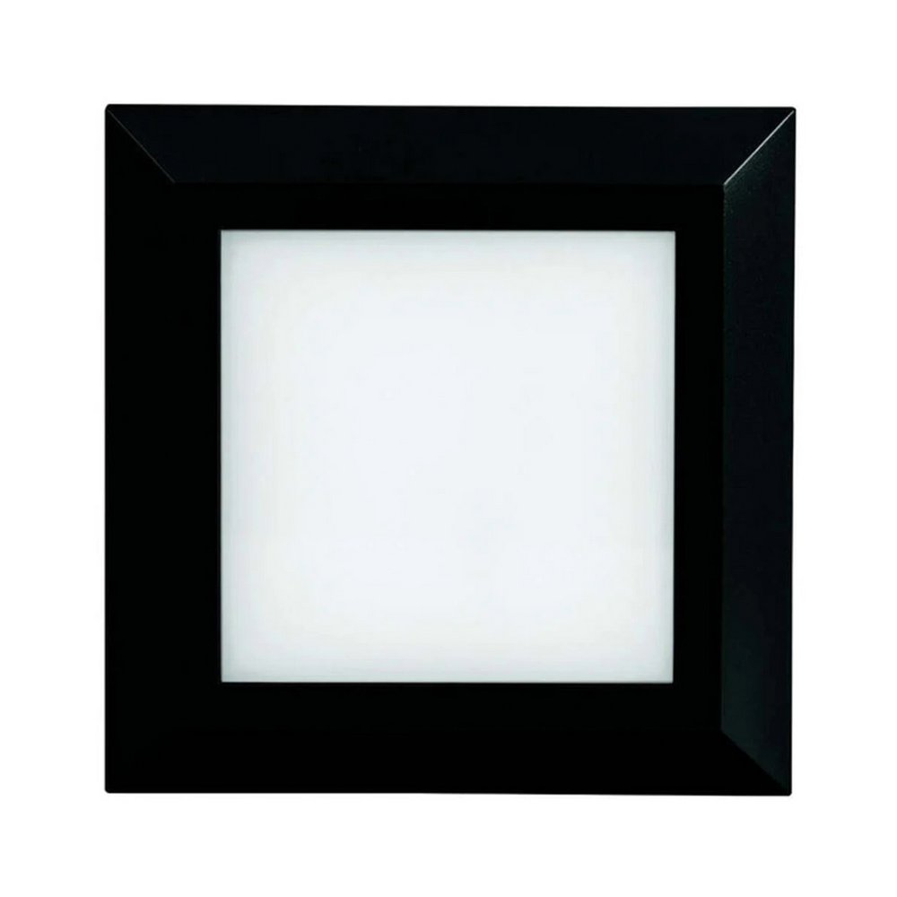 Aplique de pared decoled quarter negro 3w cálido