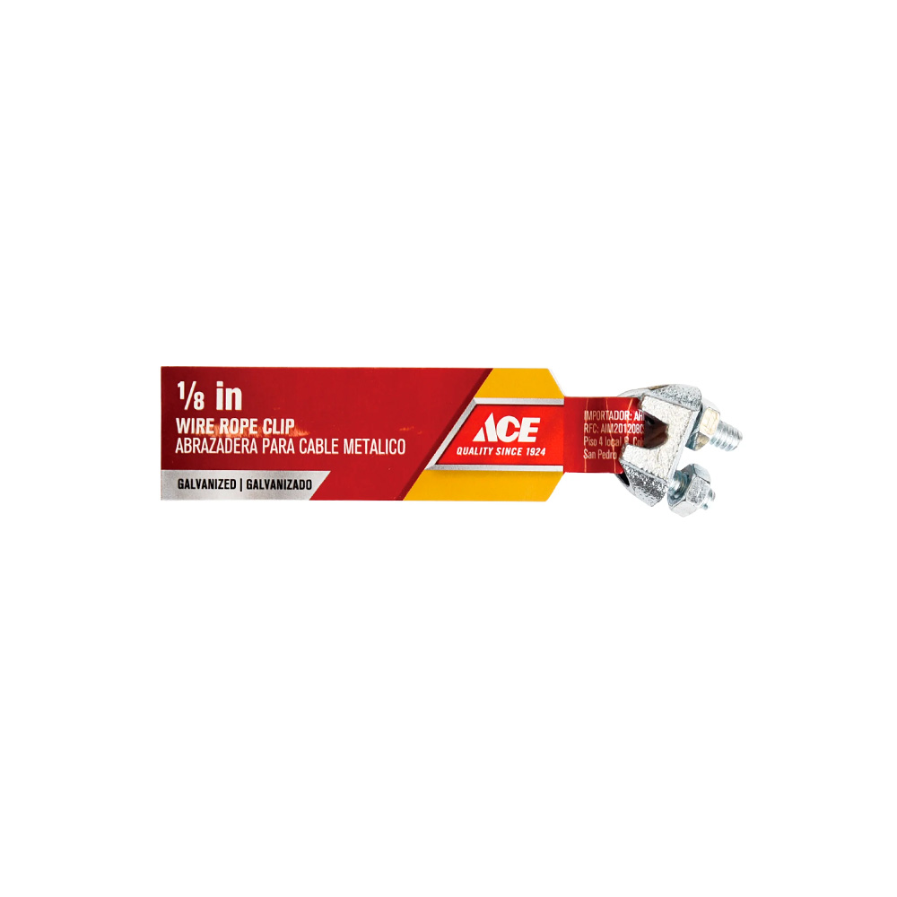 Gaza para cable 1/8 galvanizada