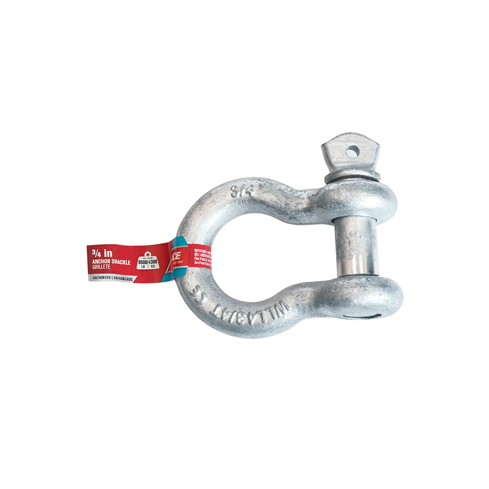 Grillete galvanizado reforzado 3/4 4309 kilos