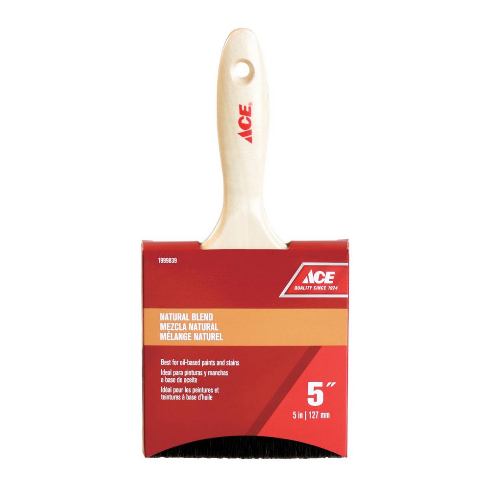 Brocha de cerda 5 pulg (127 mm) mango de madera