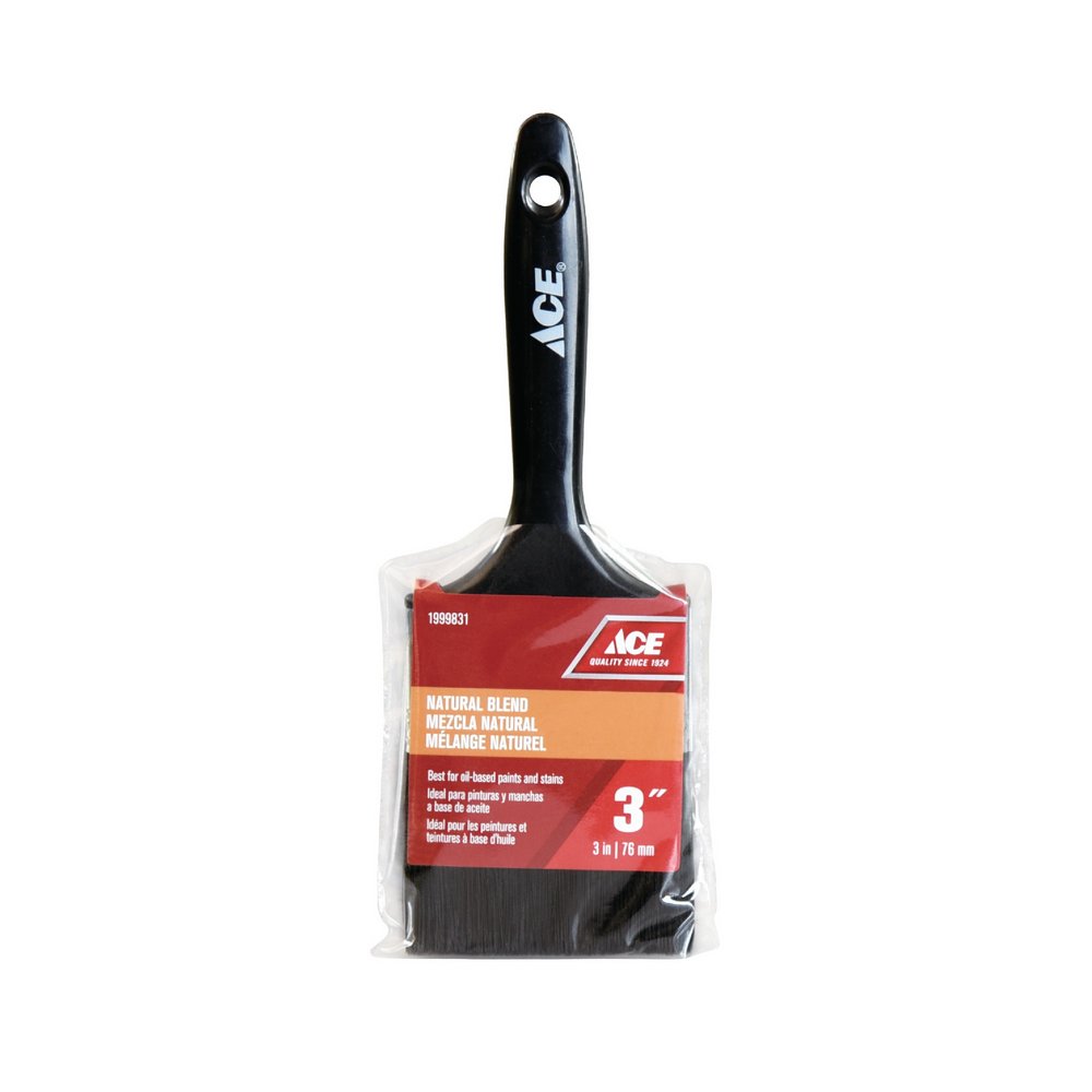 Brocha de cerda 3 pulg (76.2 mm) mango de plastico general