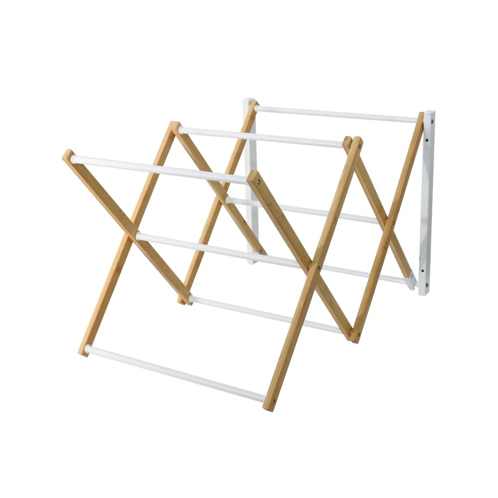 Tendedero para ropa expandible de madera