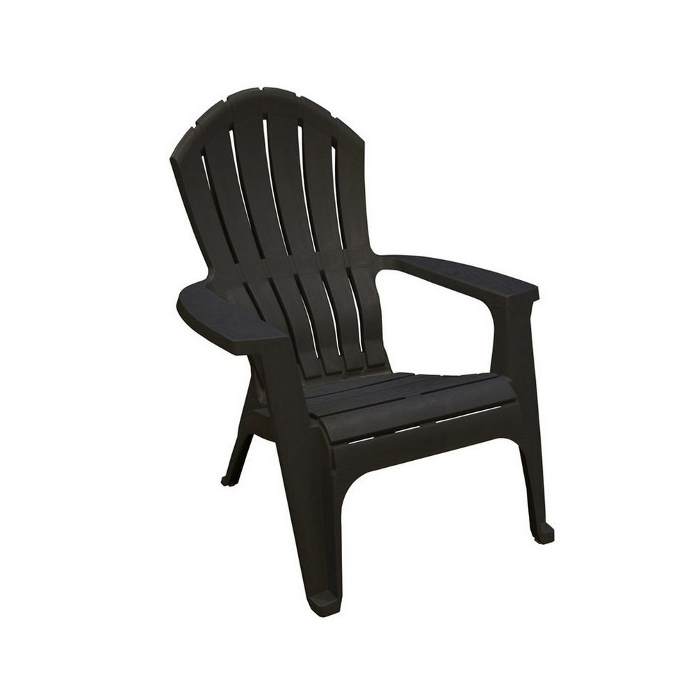 Silla de resina adirondack negro realcomfort