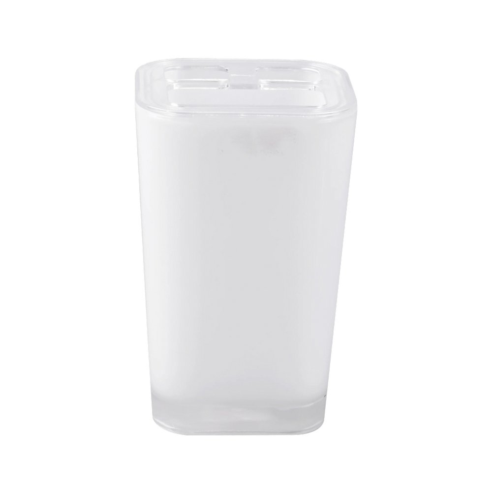 Portacepillo de dientes de plastico 11.2 cm blanco