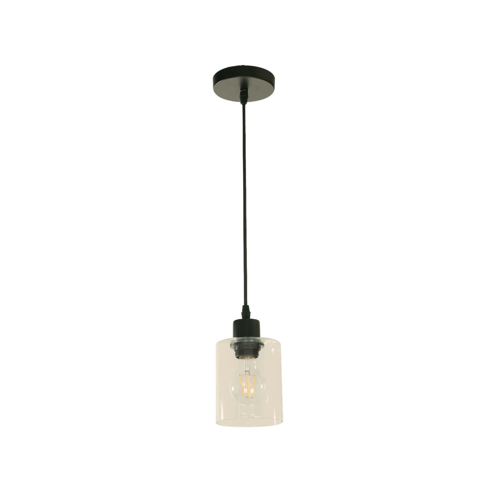 Lampara colgante negro 1l e27