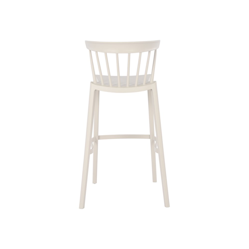 Silla plastica para bar 54x51x103 cm gris claro