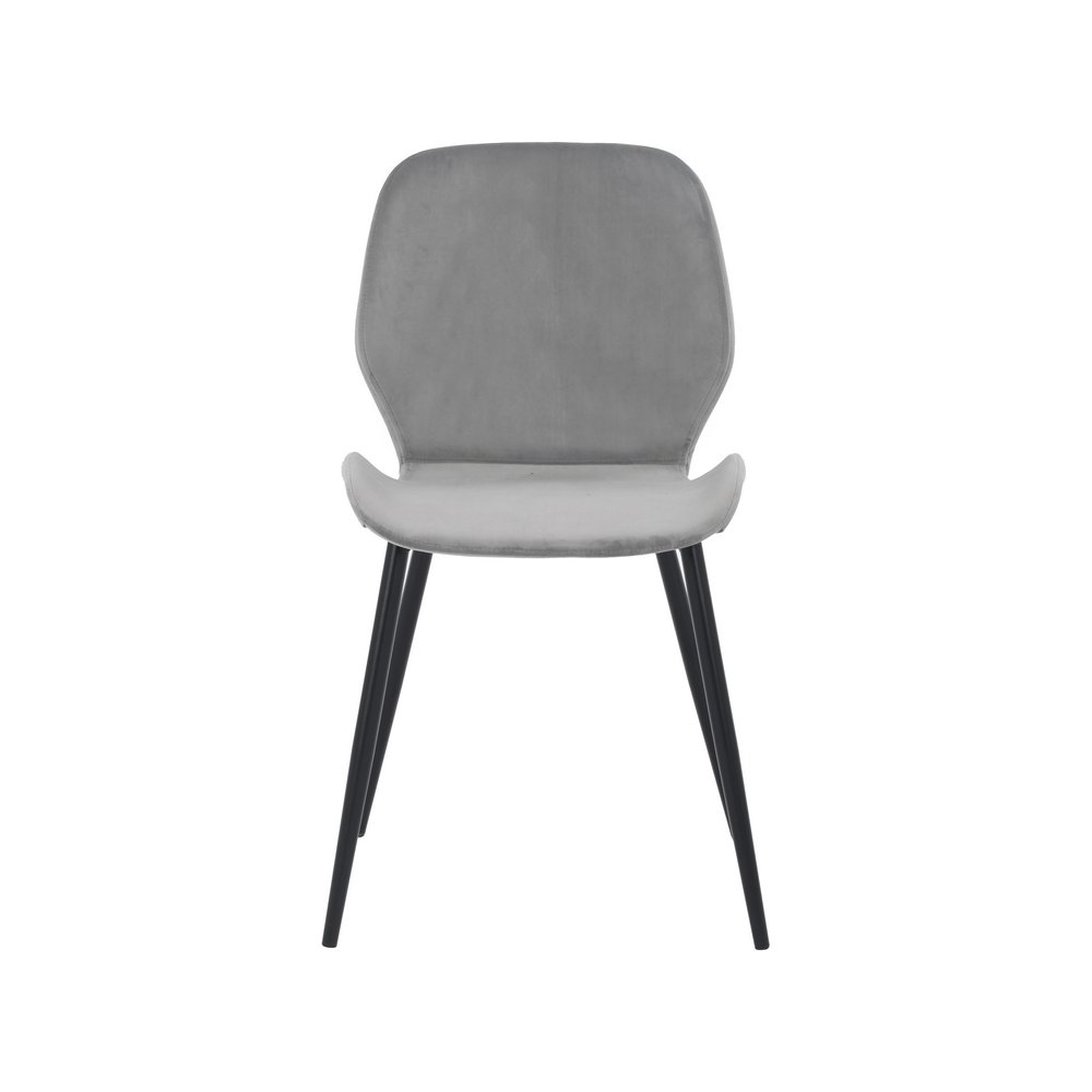 Silla de metal/tela moderna 47x53x84 cm gris