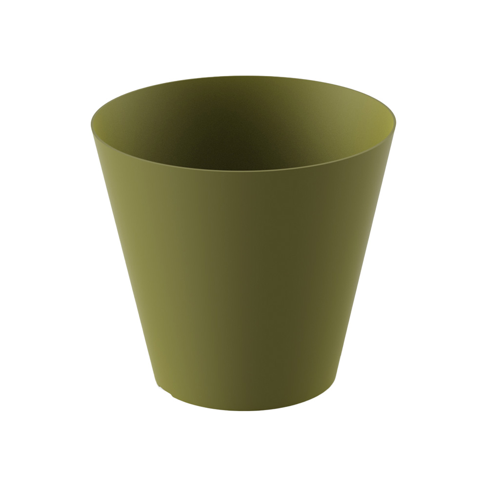Maceta cono 32 centimetros verde oliva