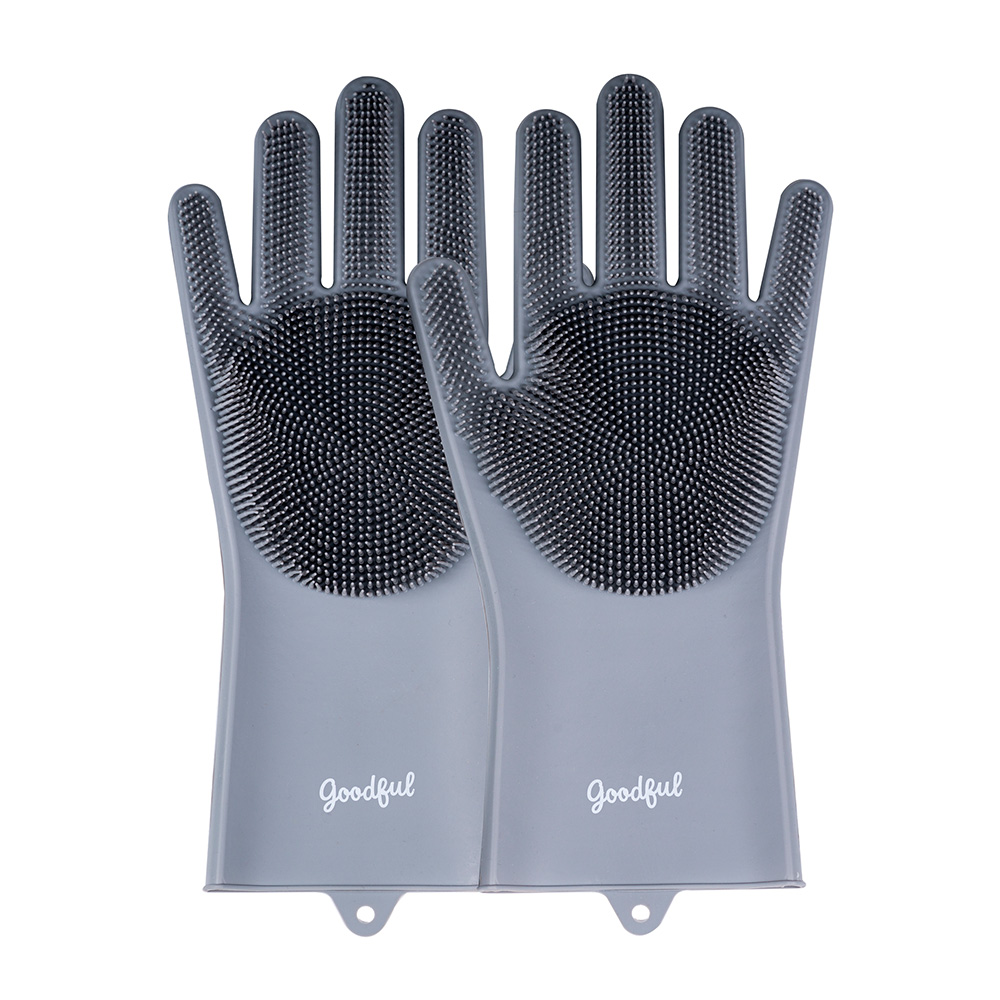 Guantes lavavajillas de silicona gris