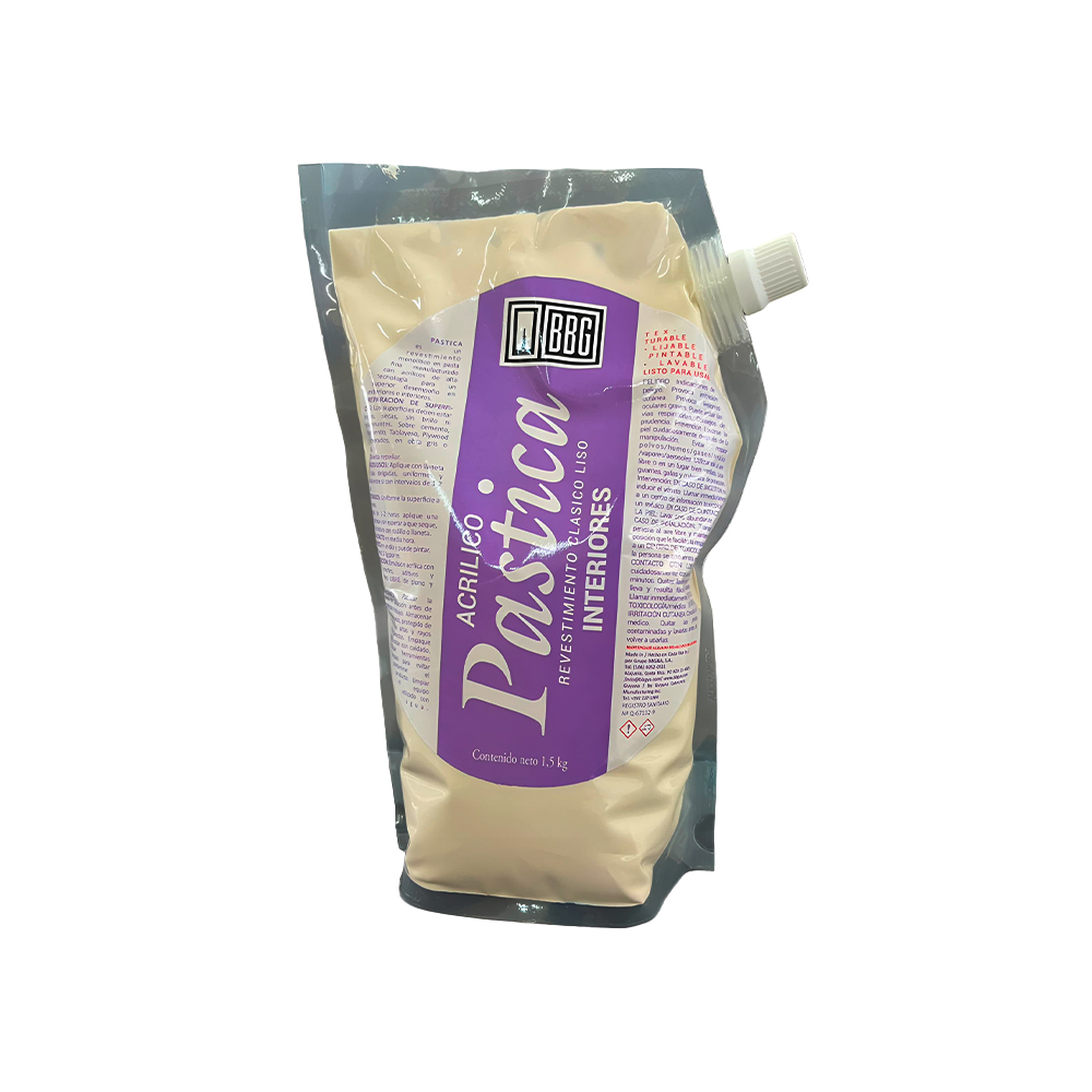 Revestimiento vinil-acrilico interior bolsa 1.5kg pastica