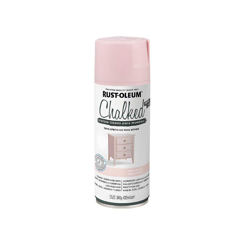 Pintura  spary chalked rosa pálido ultra mate 340g
