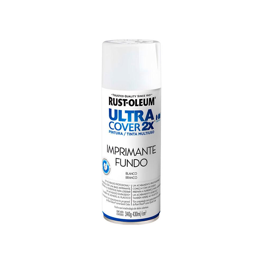 Pintura spray ultracover 2x imprimante blanco mate 340 g