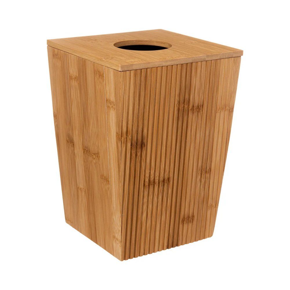 Basurero de bambu 26.4x19.5 cm 6 l terre