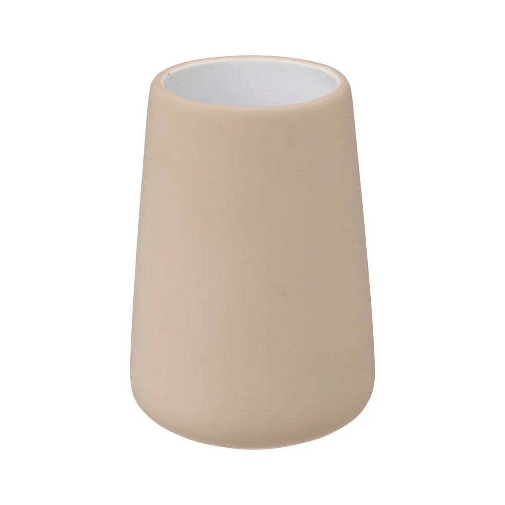 Portacepillo de dientes de ceramica 11.8 cm lino beige