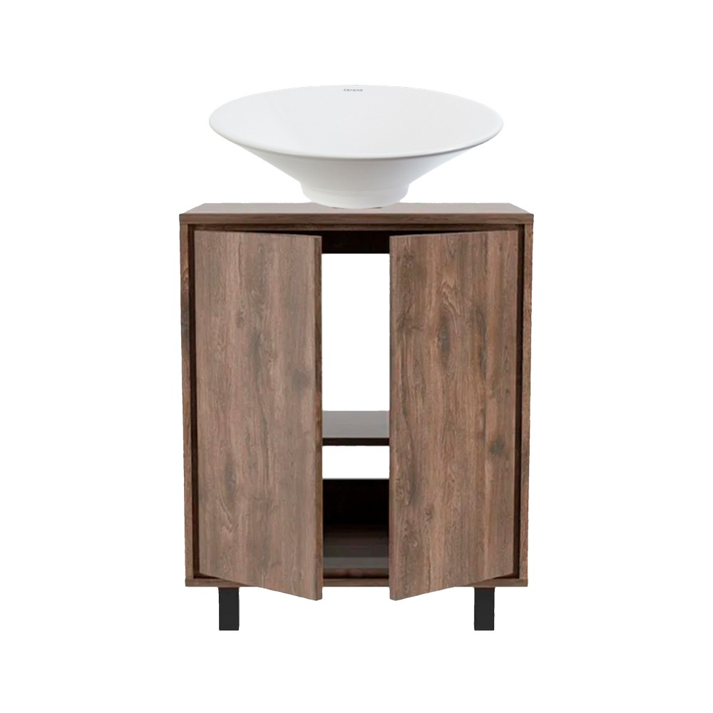 Gabinete con lavamanos 60 cm bellota vessel