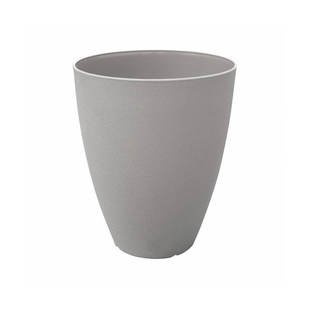 Maceta plastica pietra #2 gris silver mega