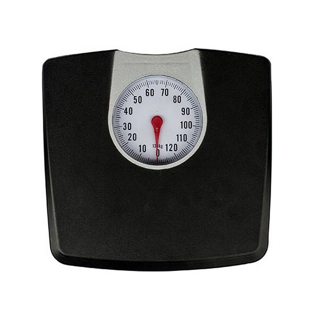 Bascula para baño 260lbs mecanica negra