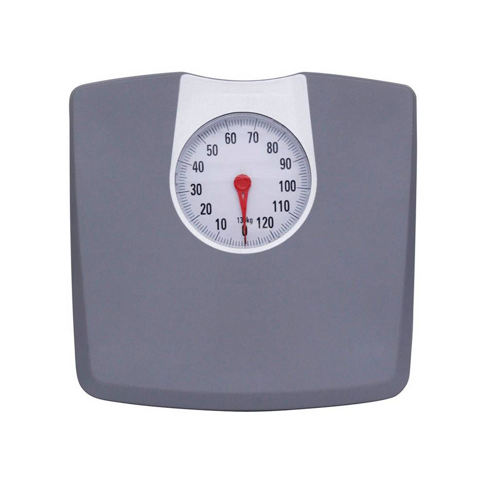 Bascula para baño 260lbs mecanica gris
