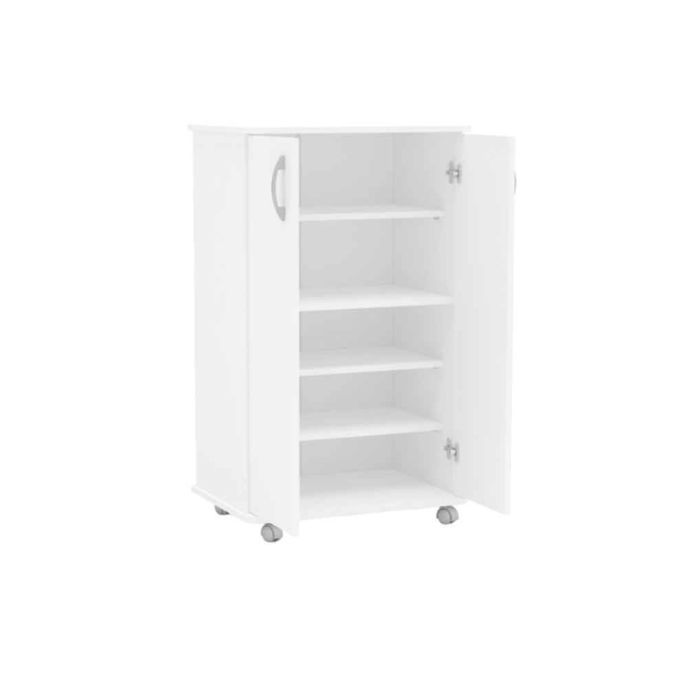 Mueble organizador de madera 98.8x59.6x41.5 cm blanco