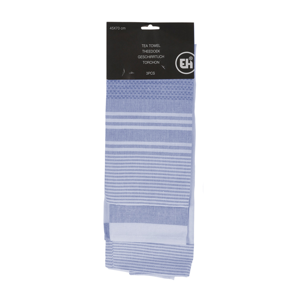 Toalla para cocina de algodon 45x70 cm azul