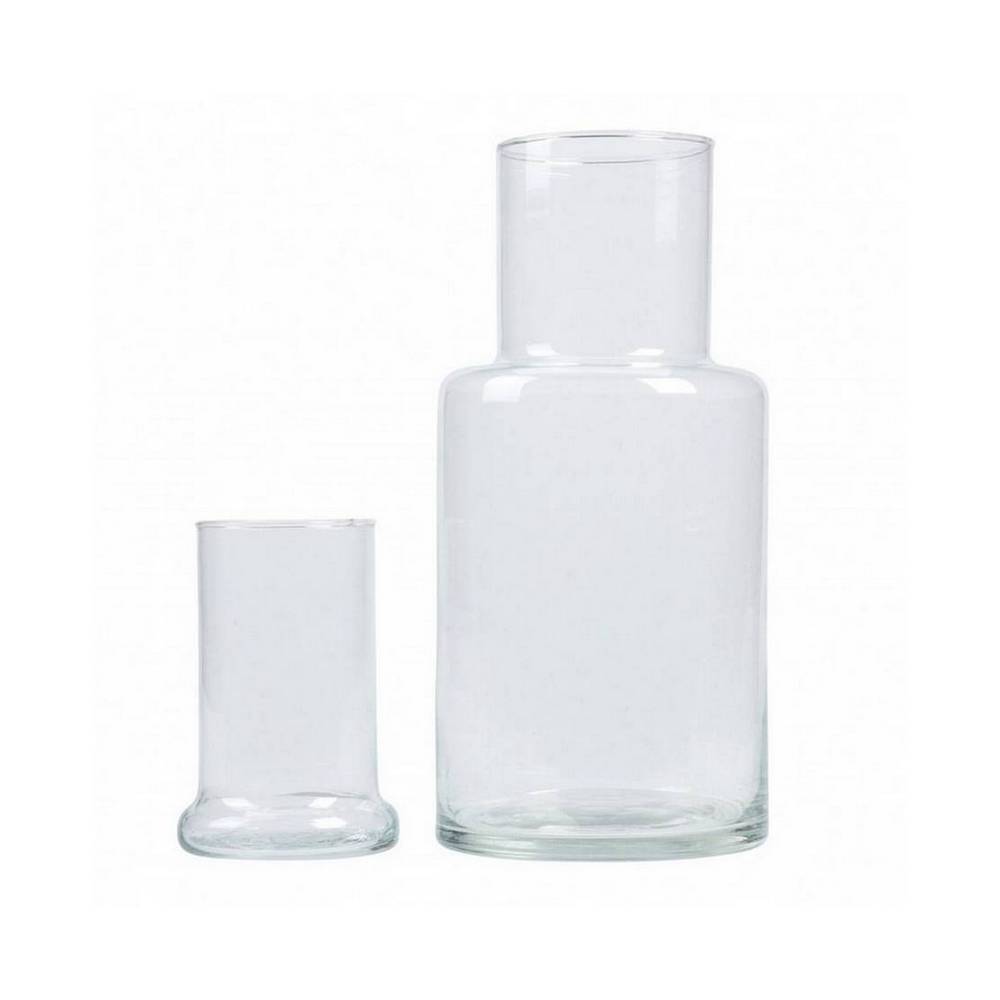 Decantador de vidrio con vaso 1.5 l - 2 unidades