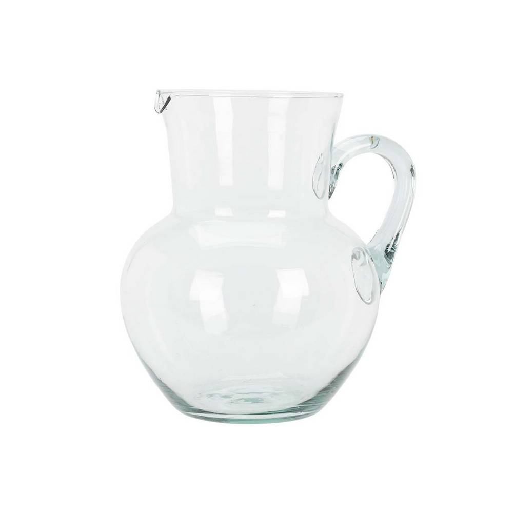 Pichel de vidrio reciclado 2.4 l transparente