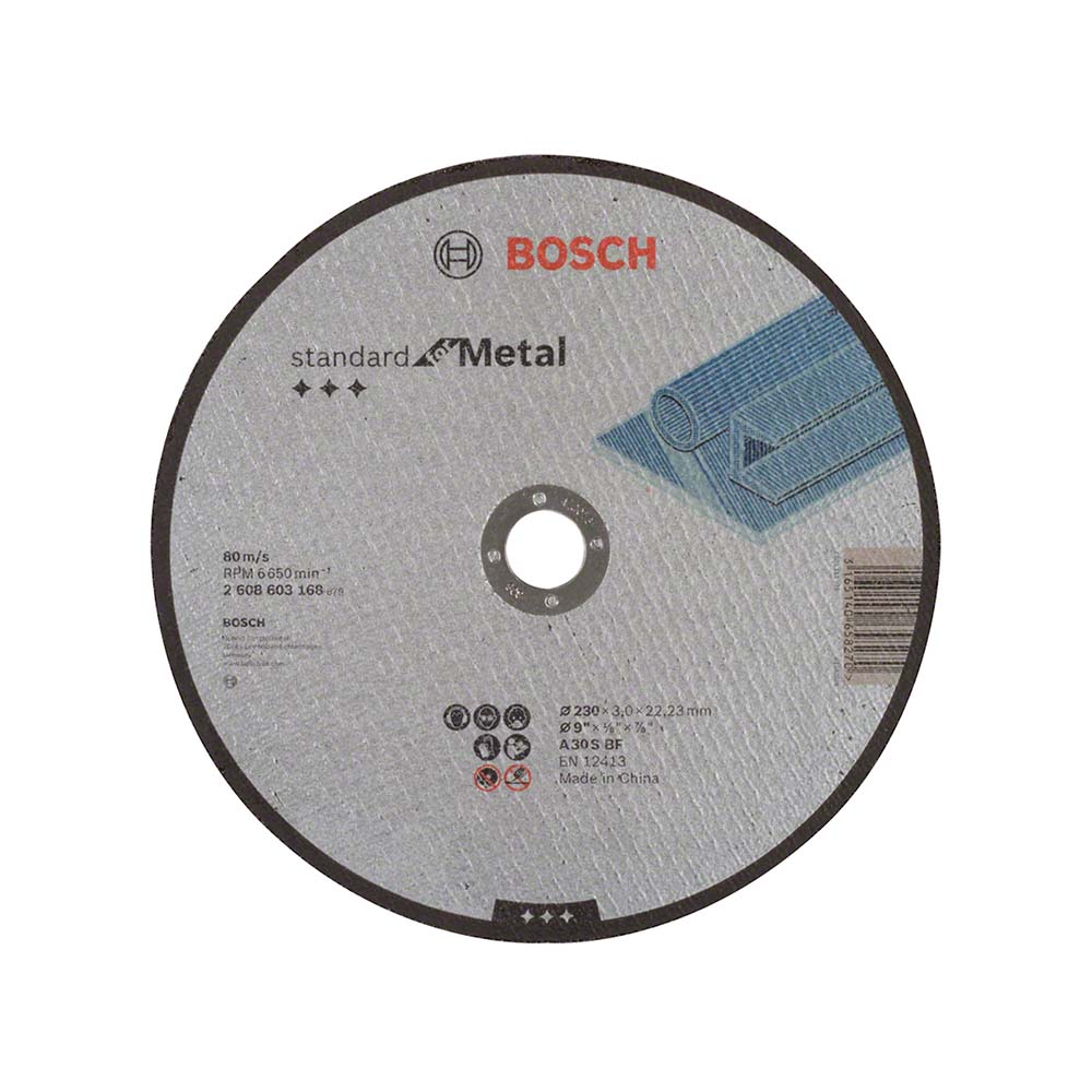 Disco de corte metal 9 x 1/8 x 7/8 in