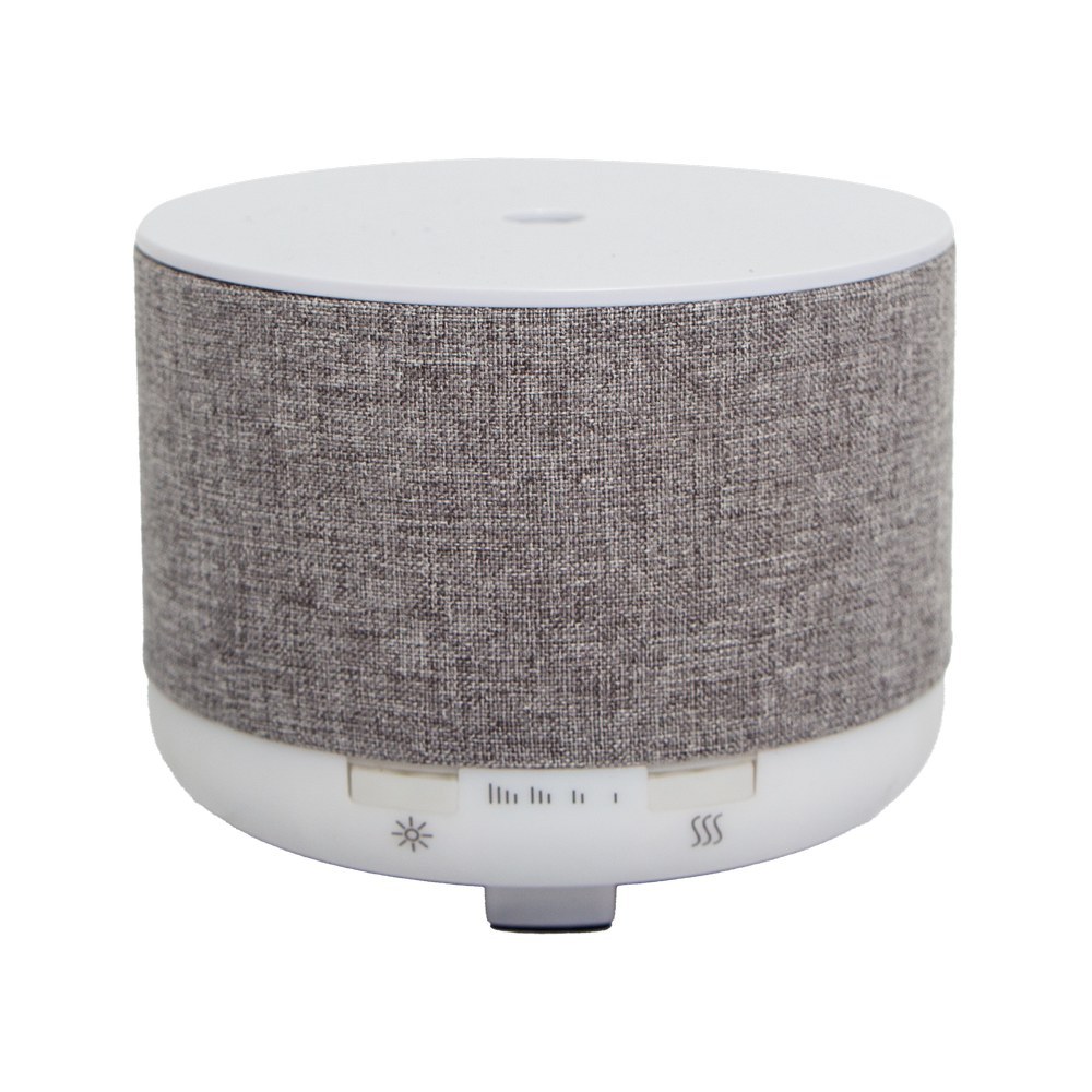 Difusor de aromas en forma de tambor blanco con gris