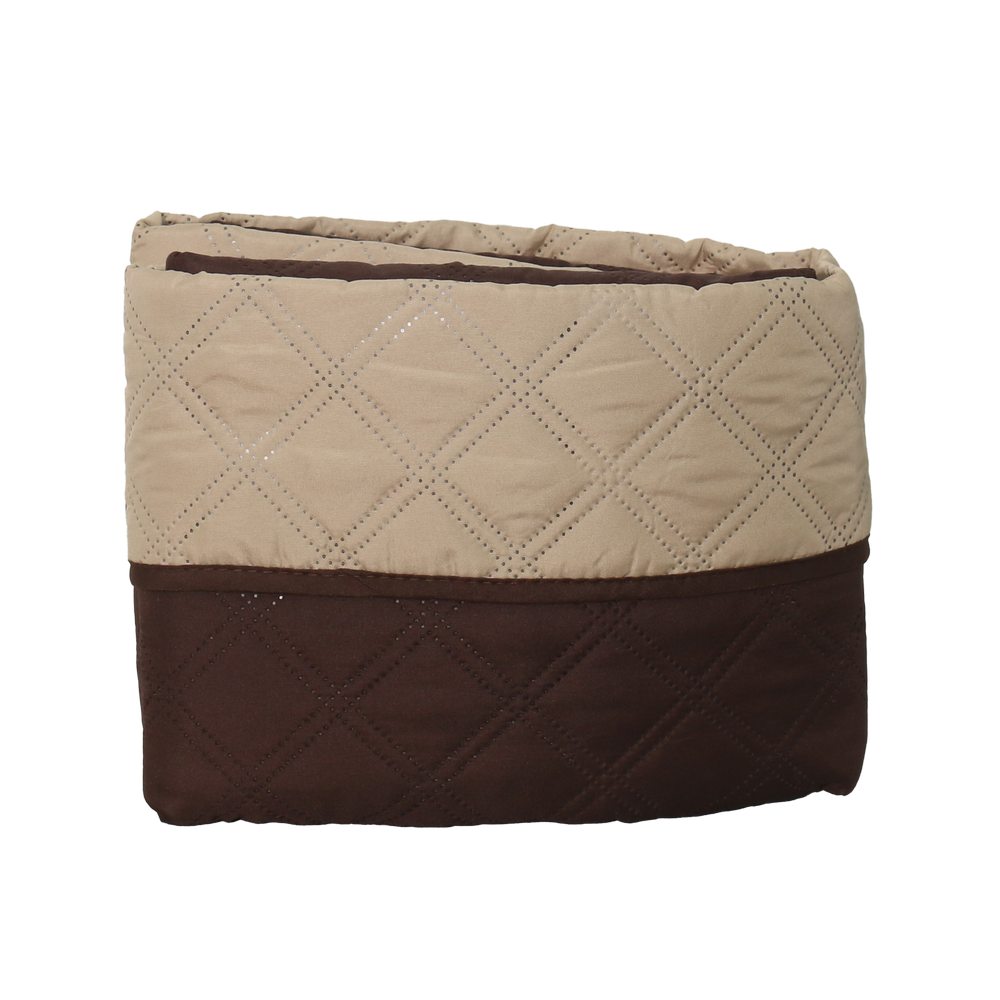 Cobertor reversible para sillón mediano café y beige