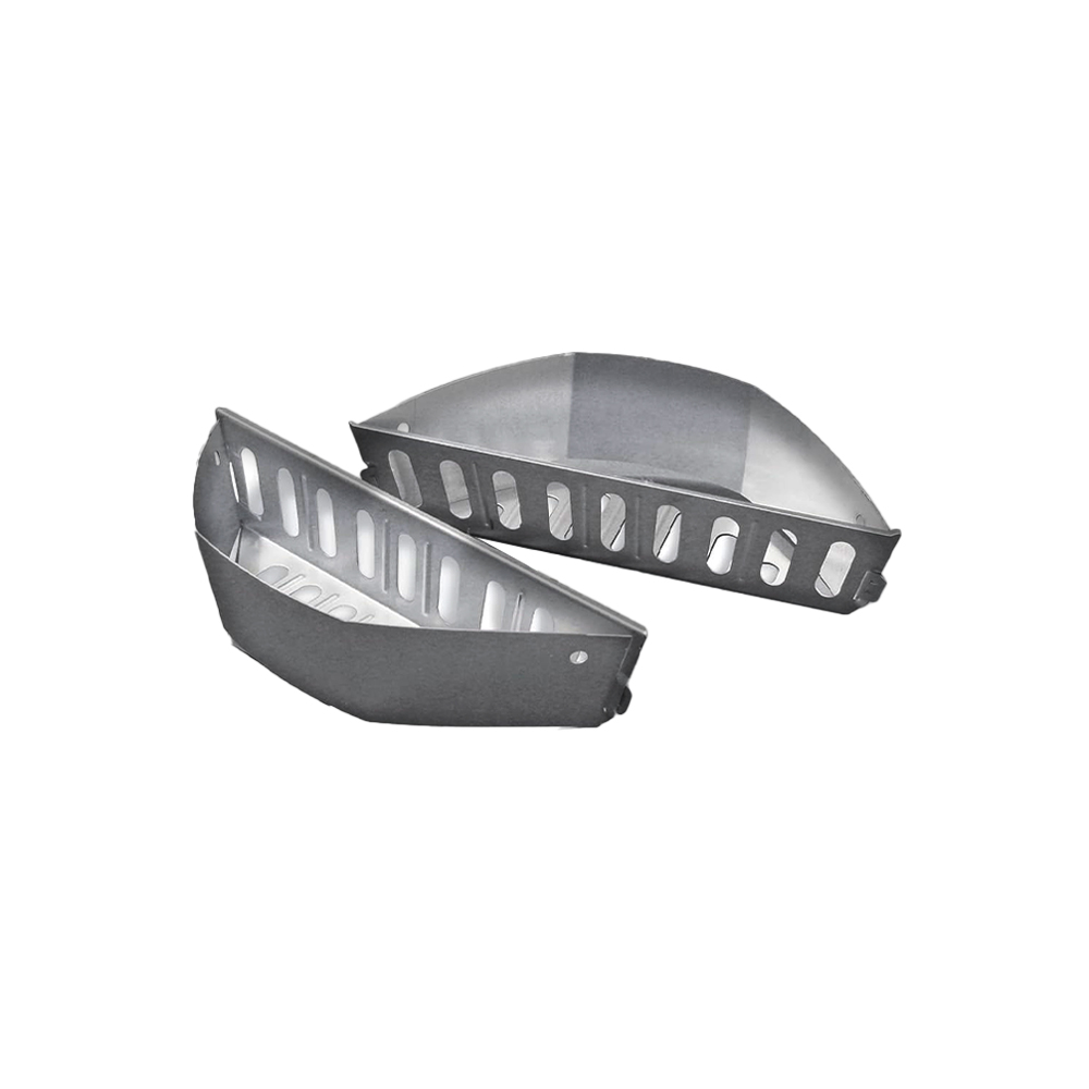 Set de cestas para carbon de acero inoxidable 2 unidades