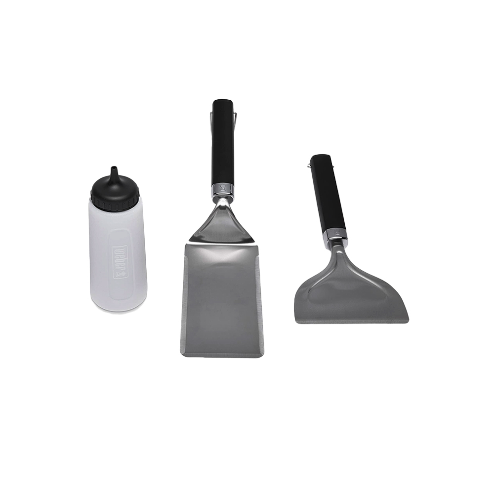 Set de accesorios de acero para plancha 3 piezas