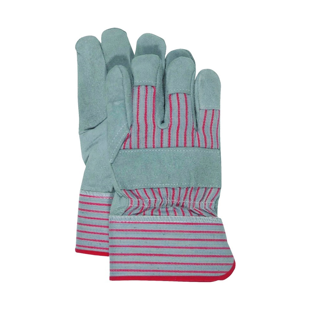 Guantes con palma de cuero talla l