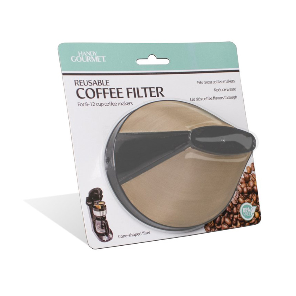 Filtro de café reutilizable cono