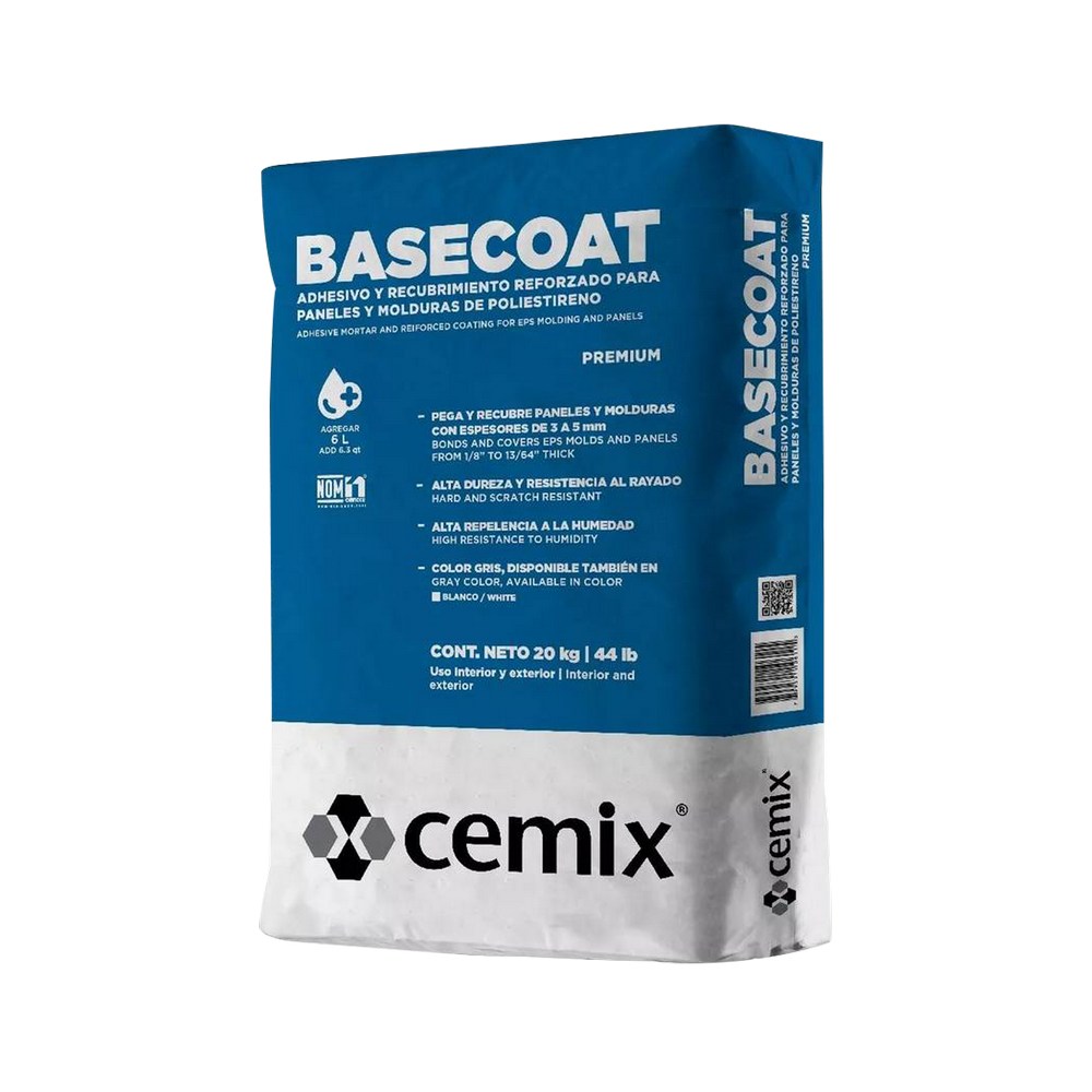 Basecoat para interior color blanco de 20 kg