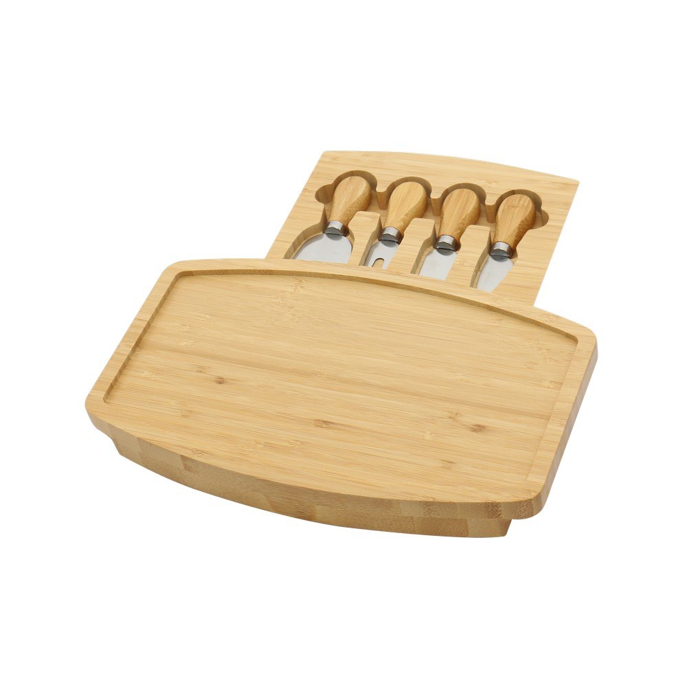 Tabla para queso rectangular con set de cuchillos s/5