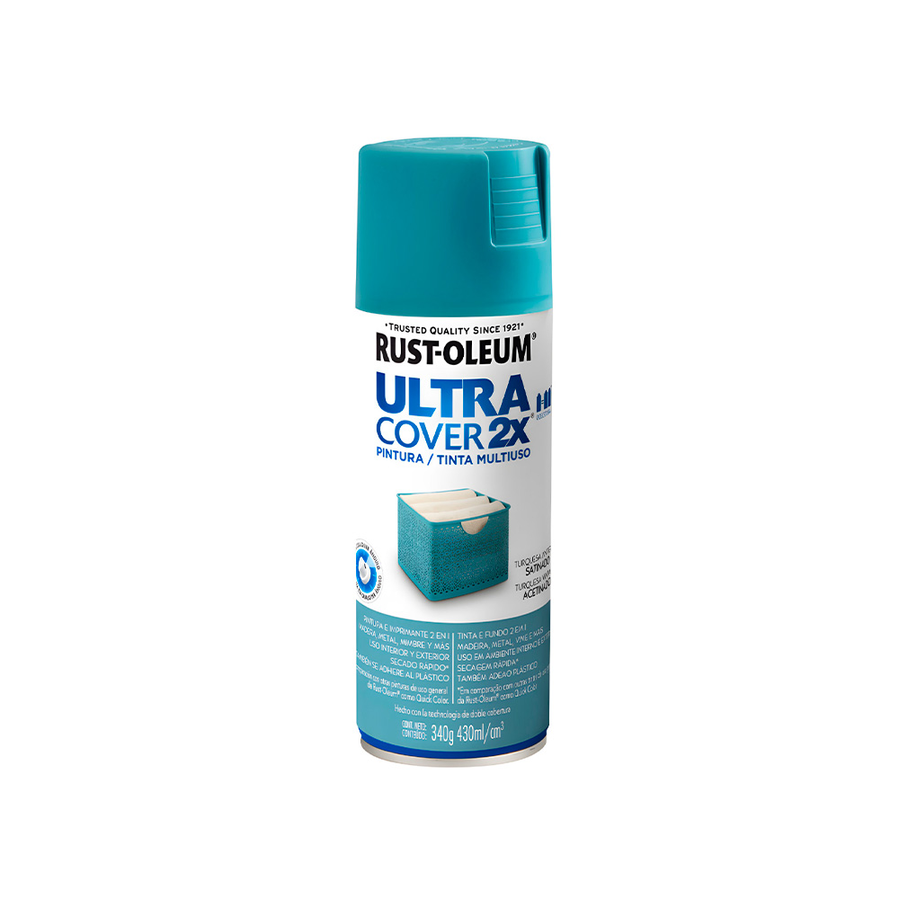 Pintura en spray turquesa antiguo satin 340g ultra-cover2x