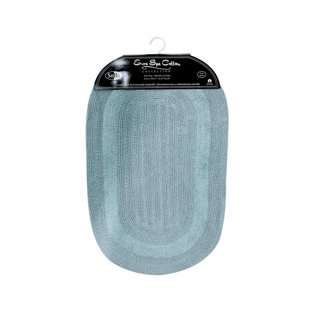 Alfombra para baño 50x80 cm azul claro