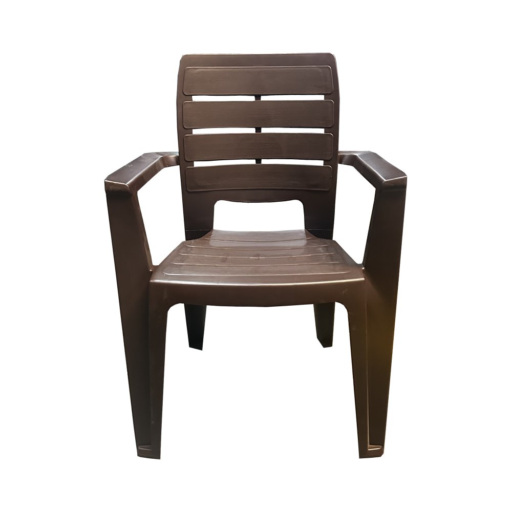 Silla plástica de 84 x 56 x 57 cm color café