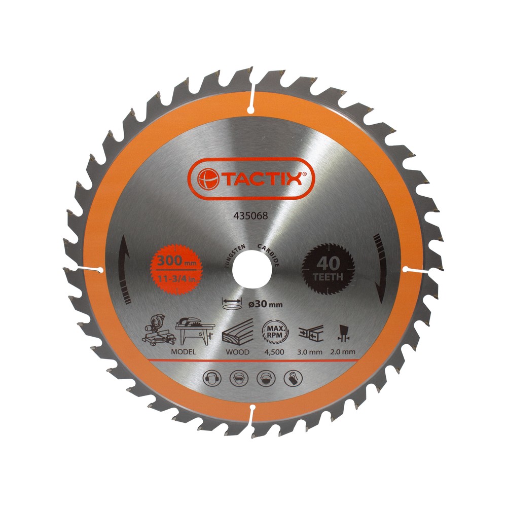 Disco sierra circular 12 pulg (300 mm) 40t