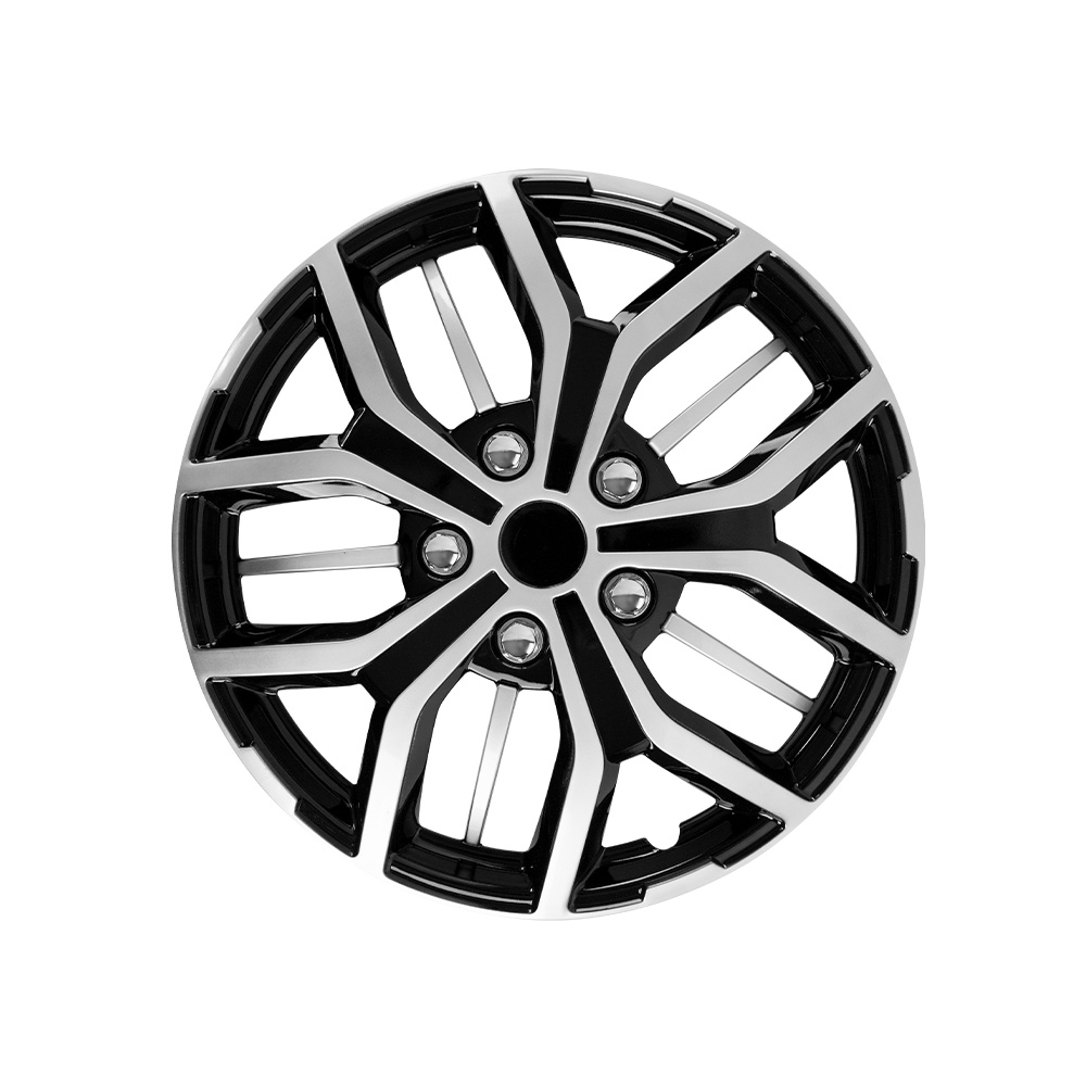 Copas para rin de carro 16 pulg (40 cm) silver black