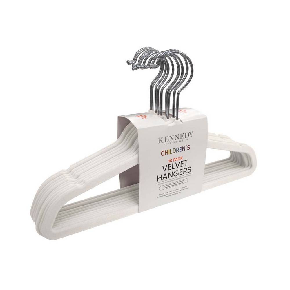 Gancho de plastico para ropa mediano blanco s/10