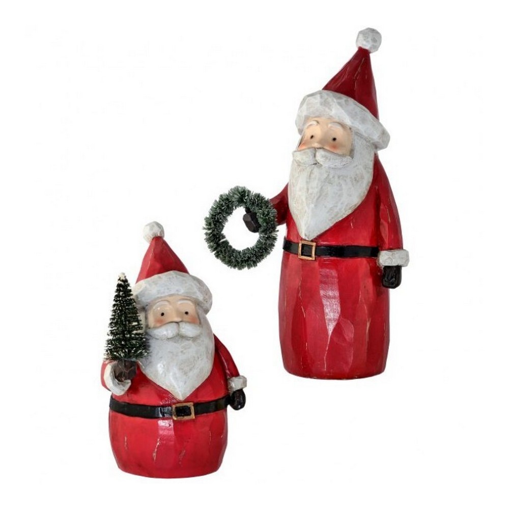 Adorno navideño 15.24/21.59 cm santas 2 piezas