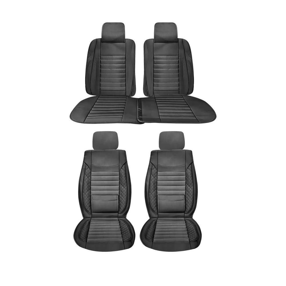 Forro para asiento decarro negro univerlsal 11 pzs