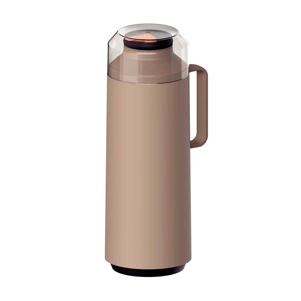 Termo beige con taza 1000 ml