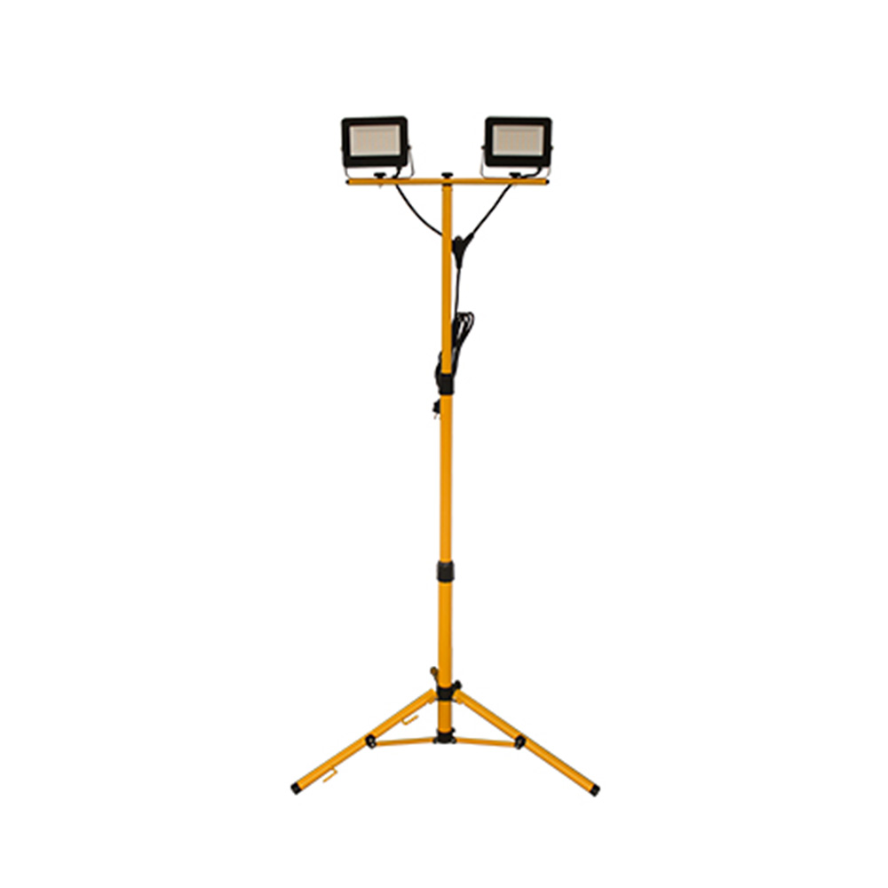 Lampara de trabajo tripode 2 luz blanca 50w