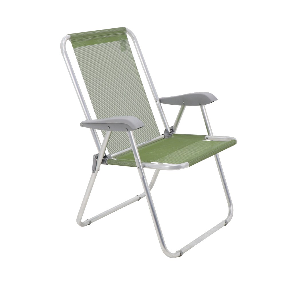 Silla plegable metal verde oliva master creta