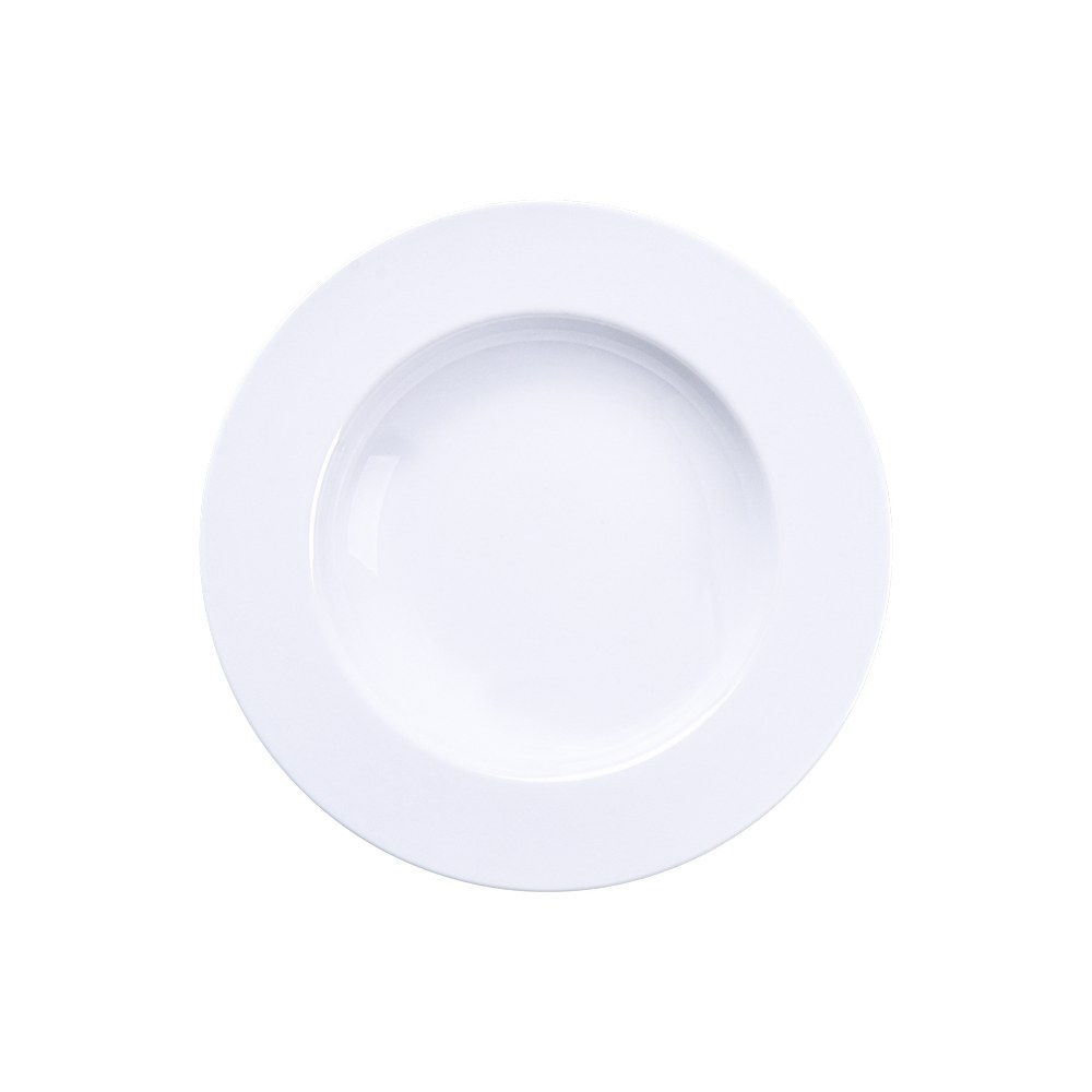 Plato porcelana redondo 27 cm blanco maria augusta