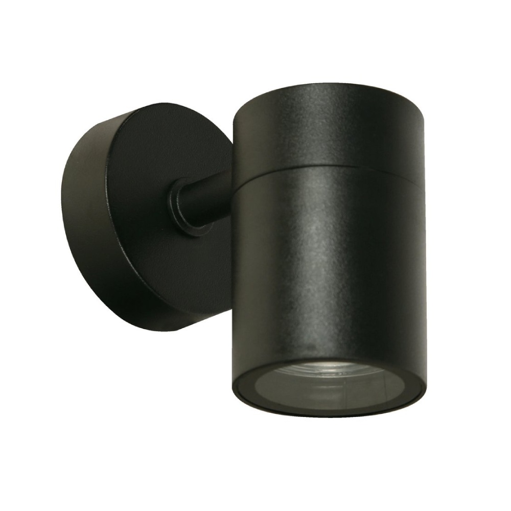 Lampara exterior pared negro 1l gu10 7w