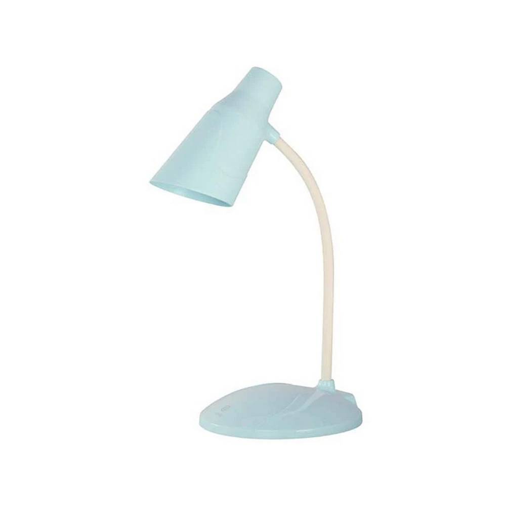 Lampara led escritorio azul 1l 3w 5v luz blanca toque con usb