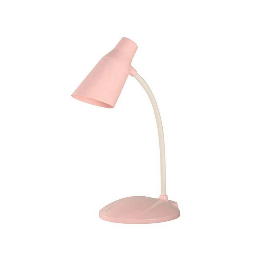 Lampara led escritorio rosado 1l 3w 5v luz blanca toque